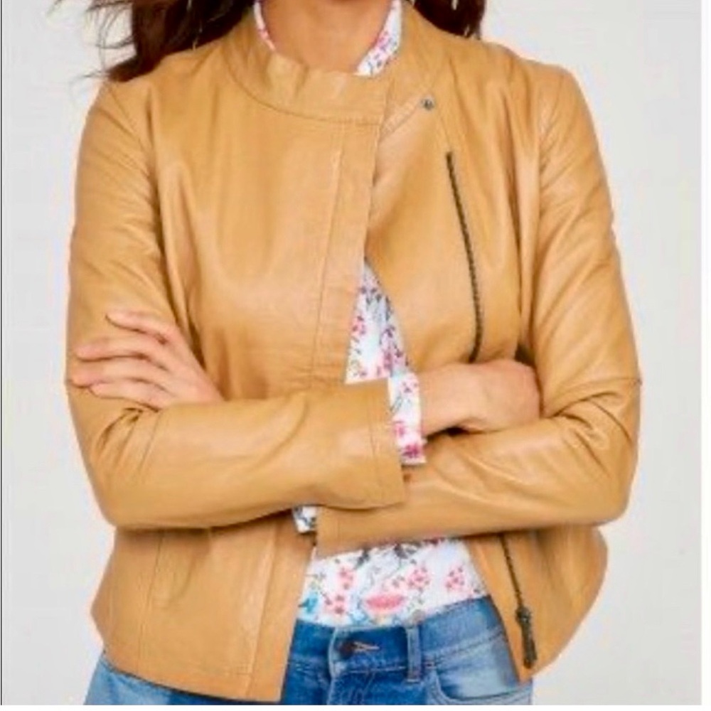 NWT J. McLaughlin Robario Lamb Napa Leather Jacket - Picture 3 of 11
